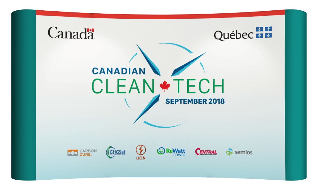 Canadian Clean Tech Reception conference booth