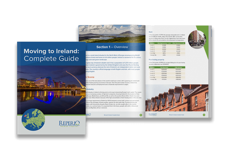 Mockup of Moving to Ireland Guide