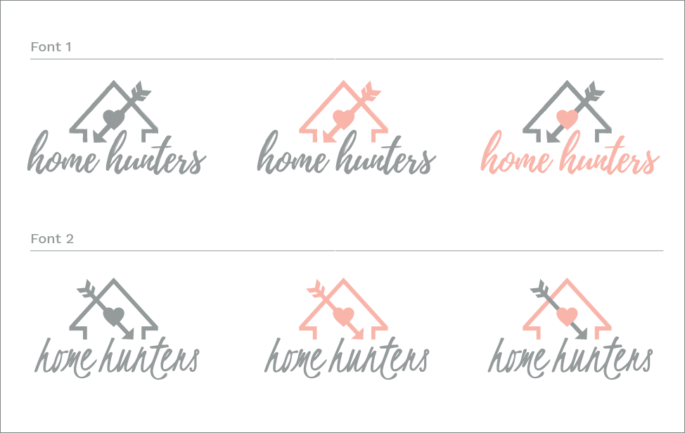 Home Hunters logo concepts round 2