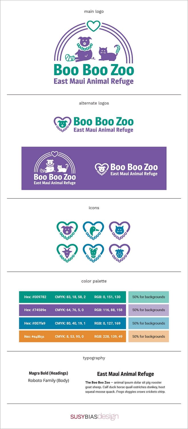 Boo Boo Zoo brand board