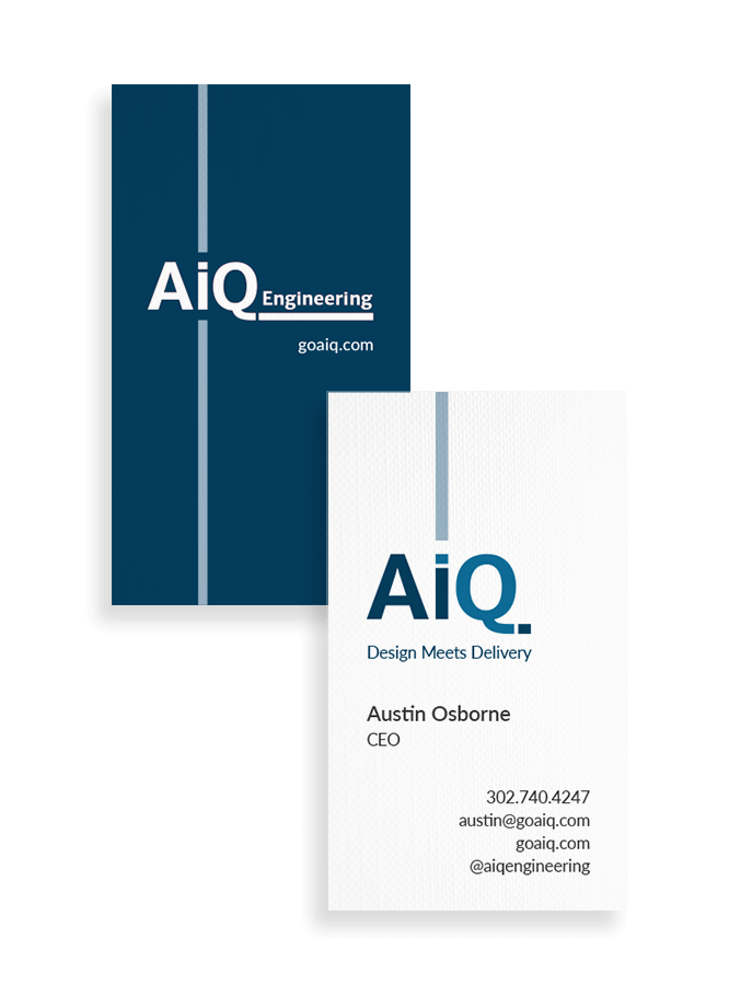 AiQ business card design